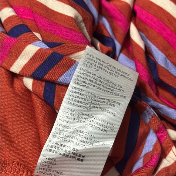 ⬇️Anthropologie+ Maeve Pink Striped Maxi A-Line Dress with Tie Front - Picture 4 of 5